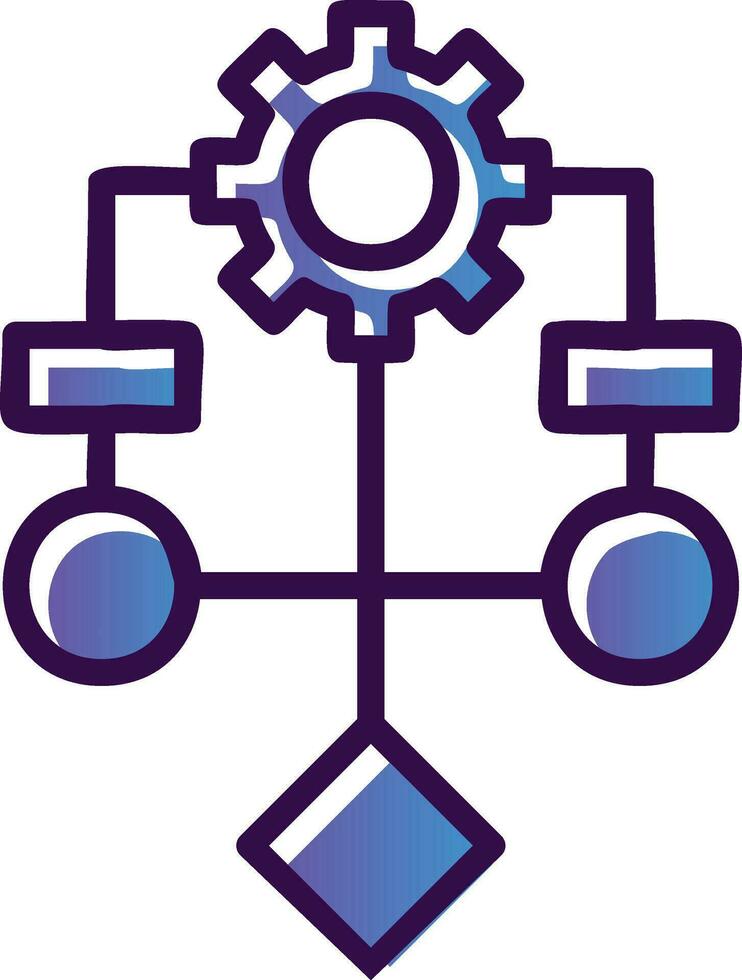 diseño de icono de vector de algoritmo