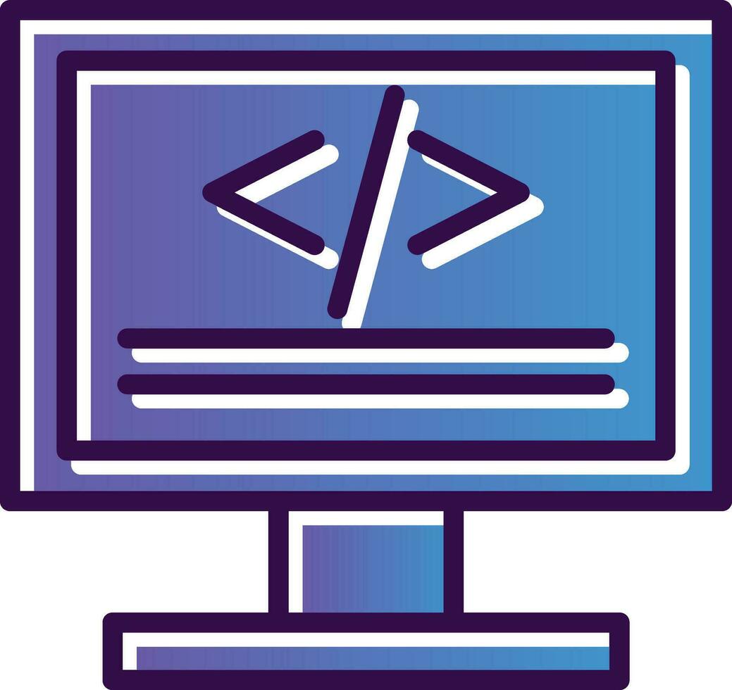 Coding Vector Icon Design