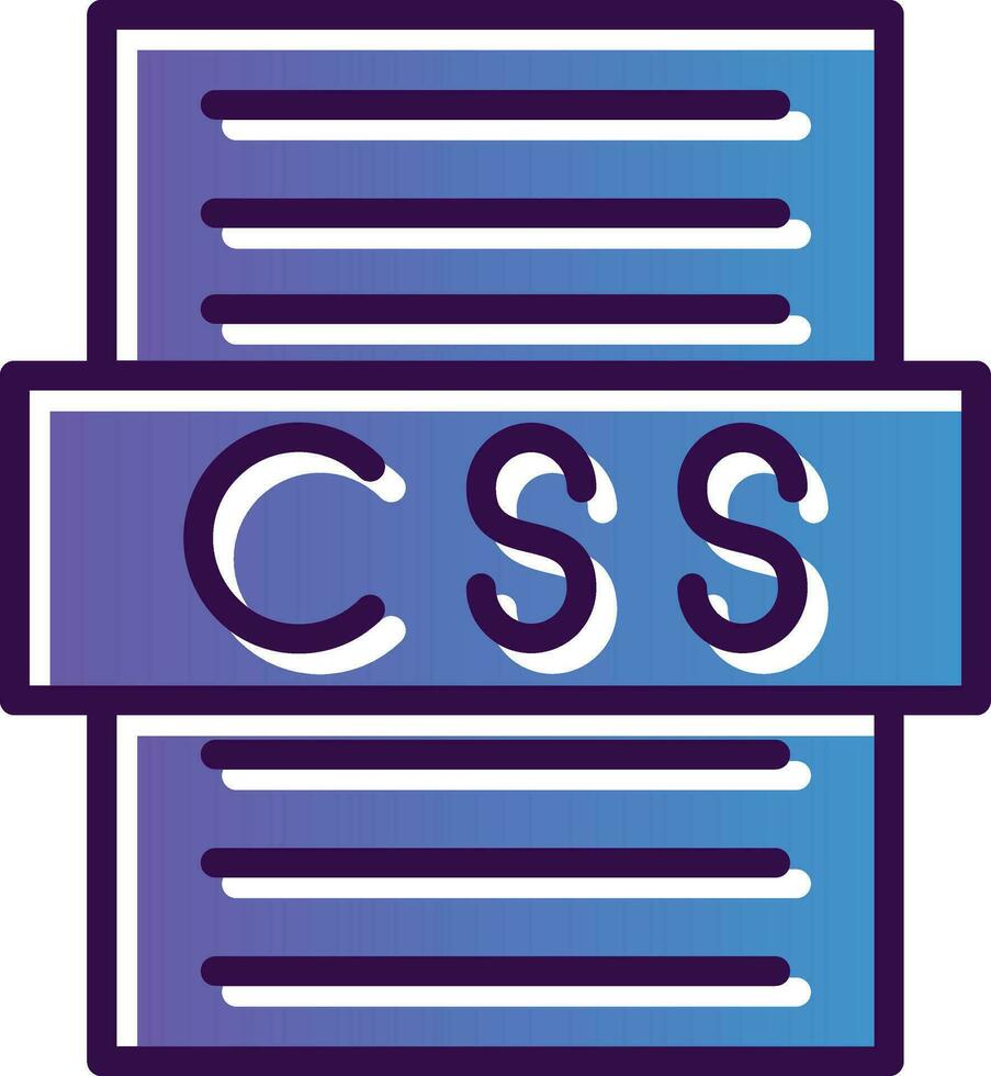 diseño de icono de vector de archivo css