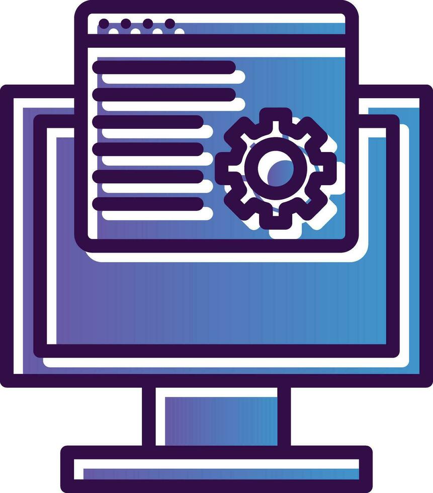 Web maintenance Vector Icon Design