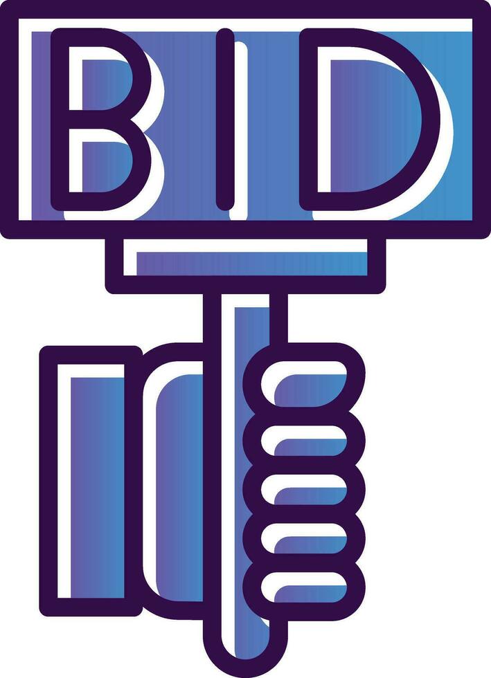 Bid Vector Icon Design