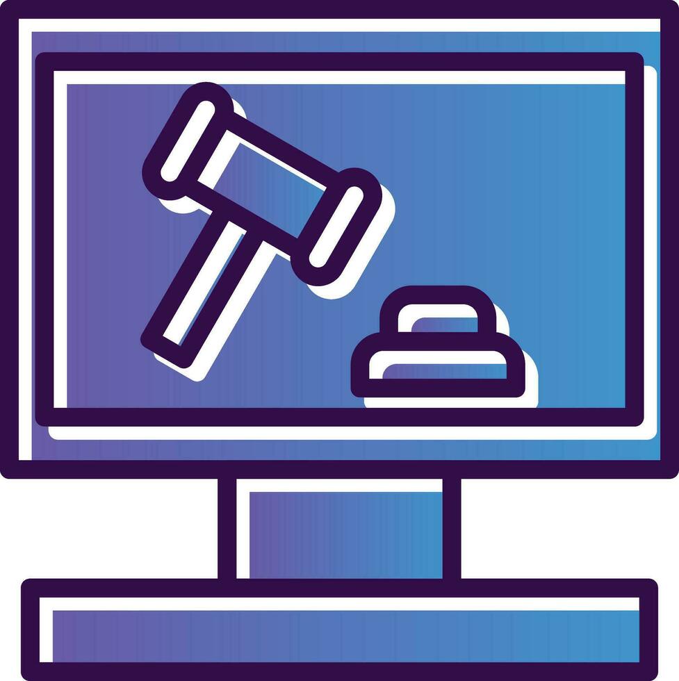 Auction Vector Icon Design