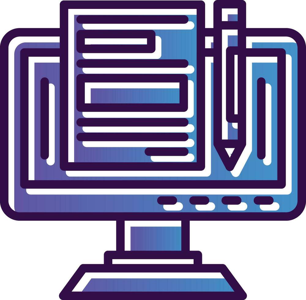 Blogger Vector Icon Design
