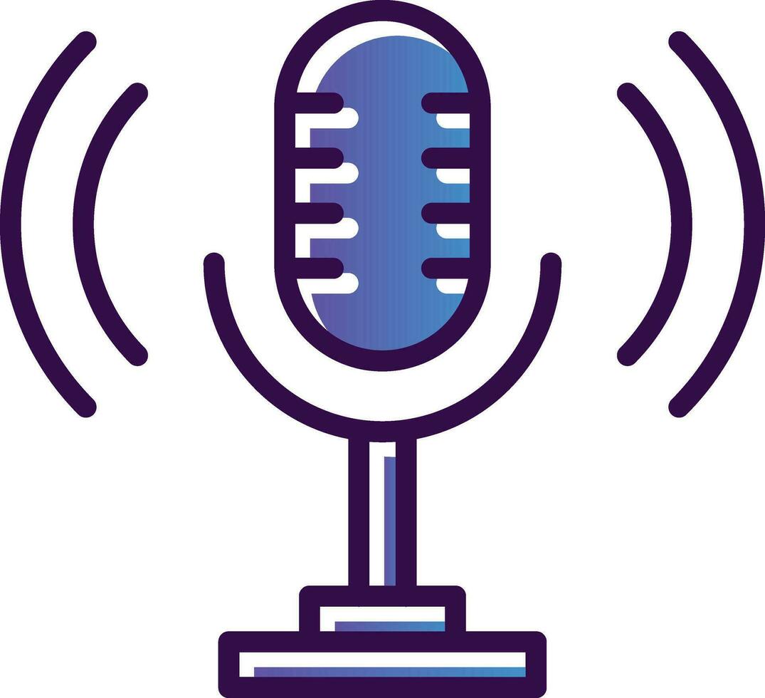 Podcast Vector Icon Design