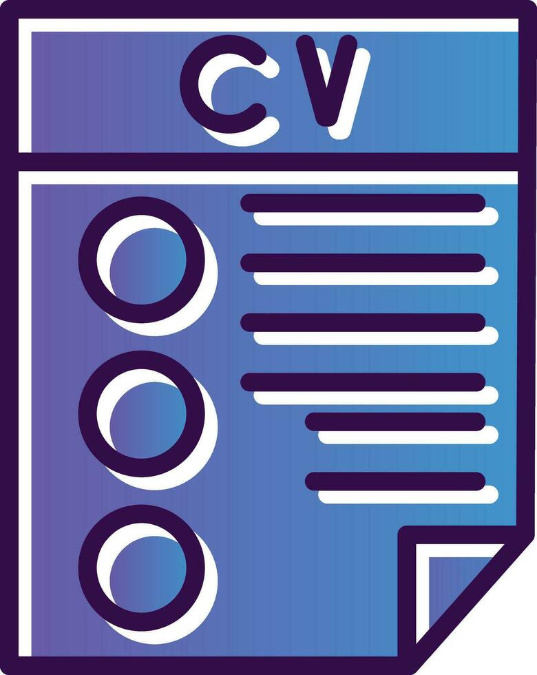 CV Vector Icon Design