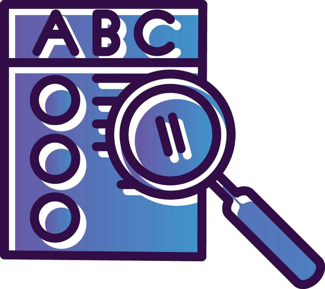 Spell check Vector Icon Design