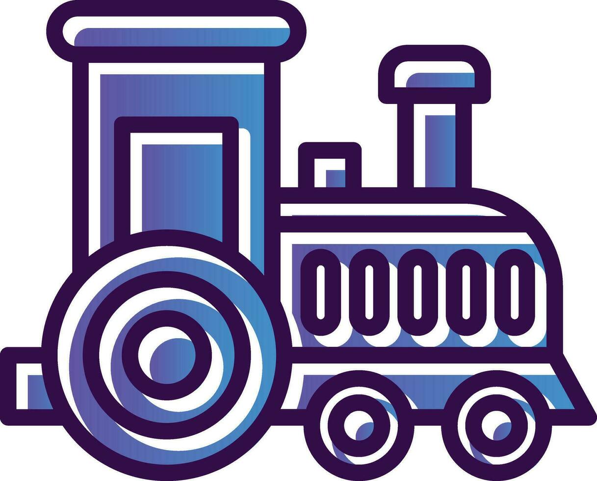 Toy train Vector Icon Design