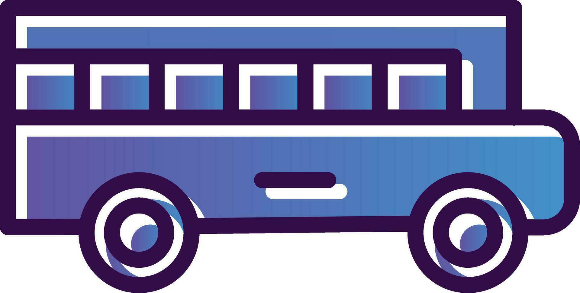 colegio autobús vector icono diseño