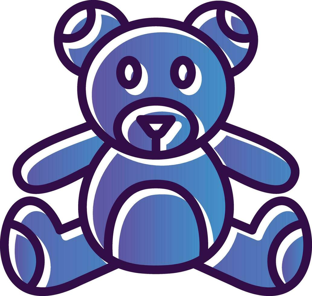 diseño de icono de vector de oso