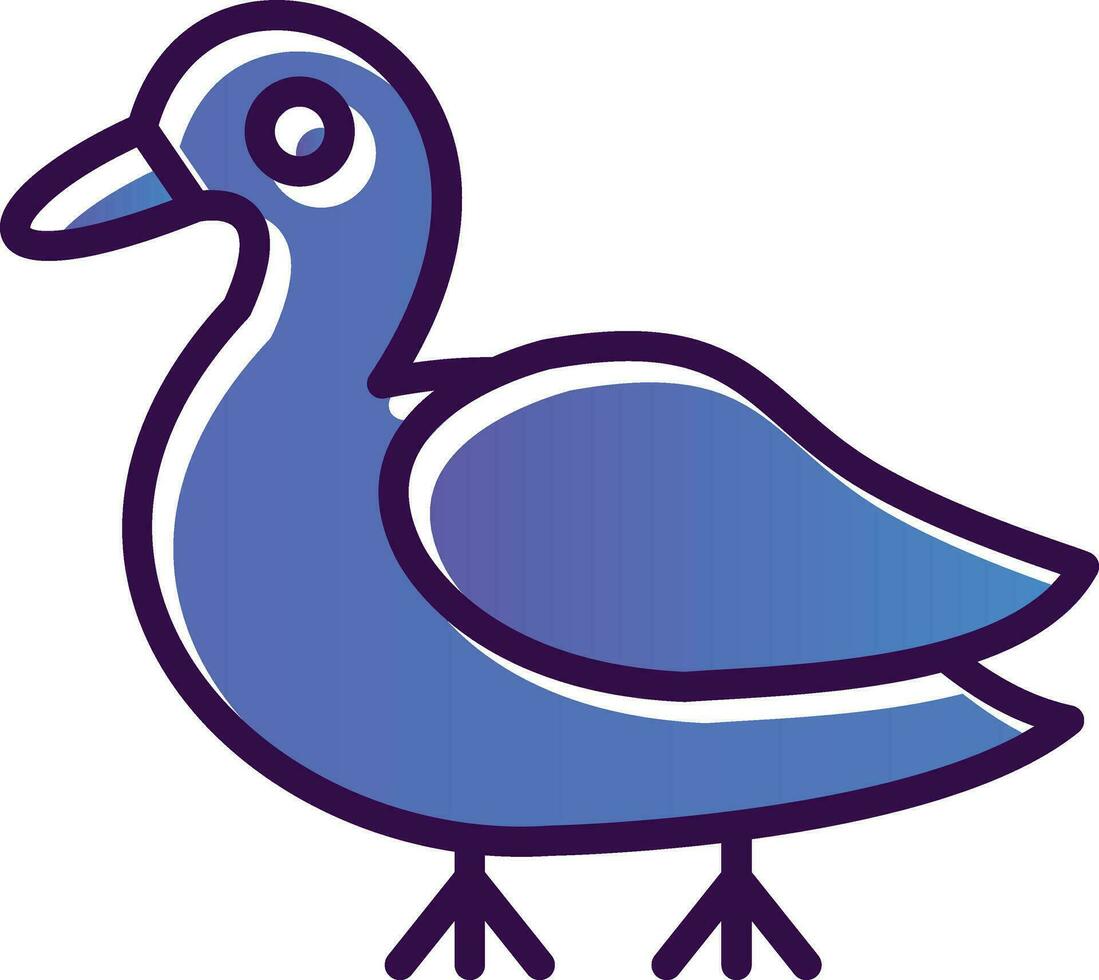 Pato vector icono diseño
