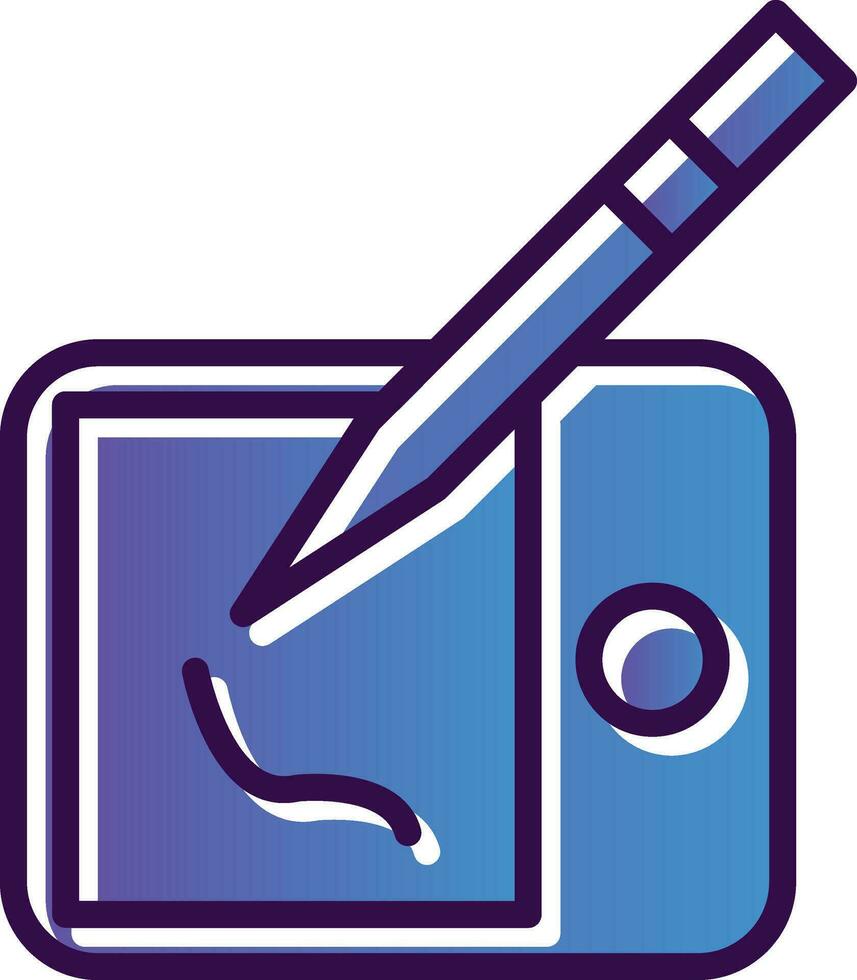 Drawing tablet Vector Icon Design