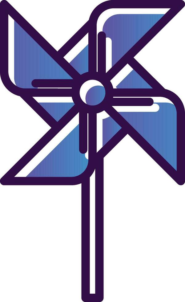 Pinwheel Vector Icon Design