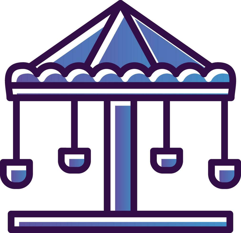 Merry go round Vector Icon Design