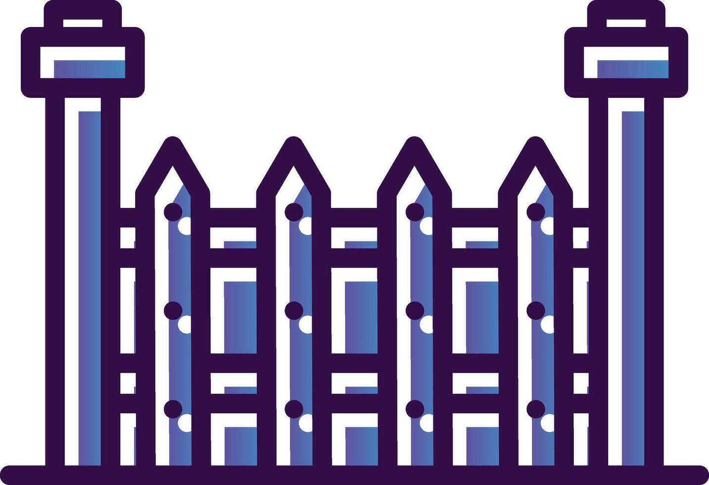 Fence Vector Icon Design