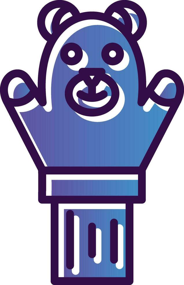 Hand puppet Vector Icon Design