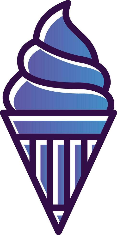 diseño de icono de vector de helado