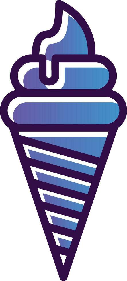 diseño de icono de vector de helado