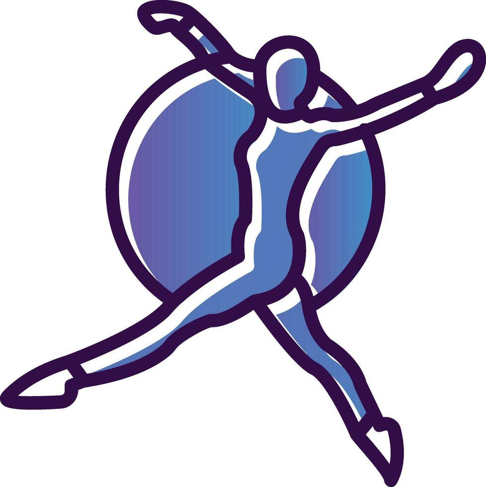 Trapeze artist Vector Icon Design