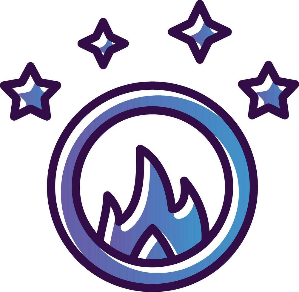 Ring of fire Vector Icon Design