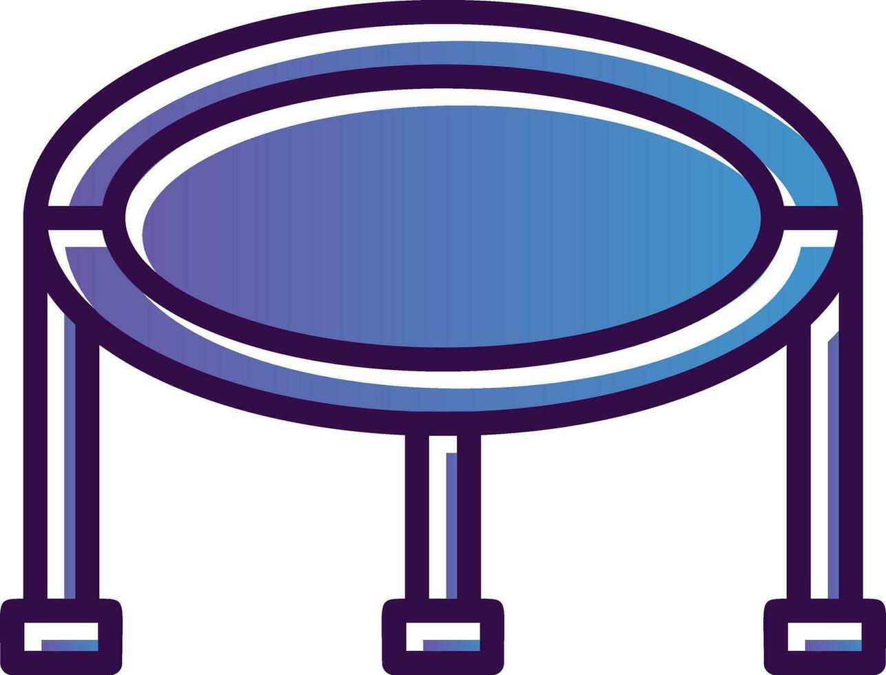 Trampoline Vector Icon Design