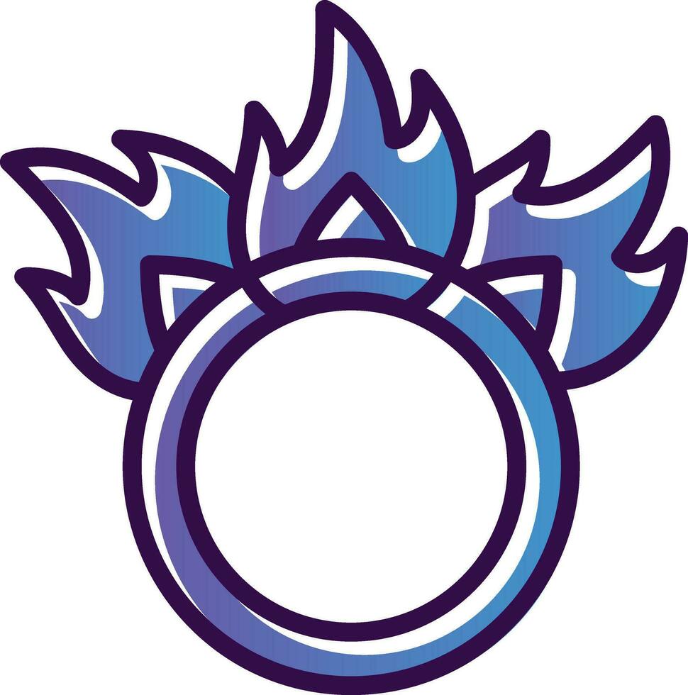 Ring of fire Vector Icon Design