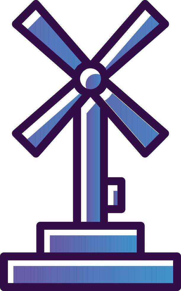 Windmill Vector Icon Design