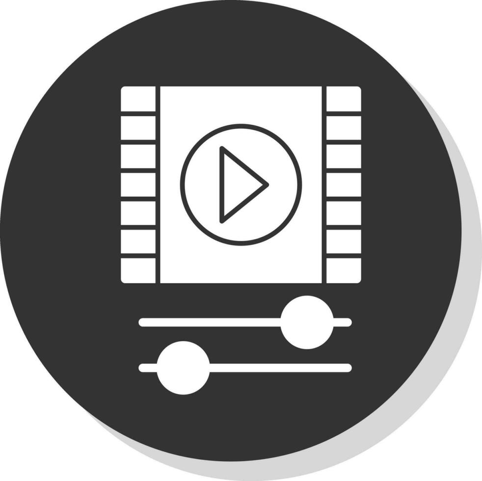 diseño de icono de vector de vídeo