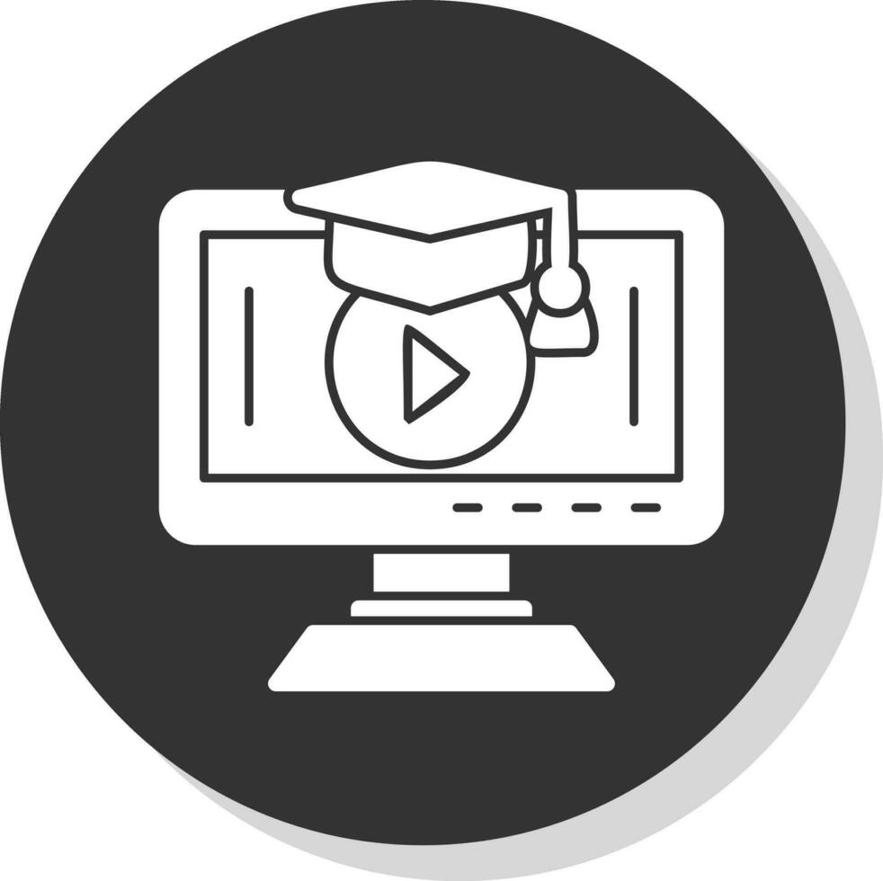 Education video Vector Icon Design