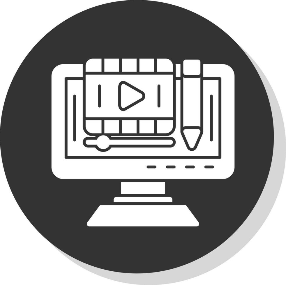 editar vídeo vector icono diseño