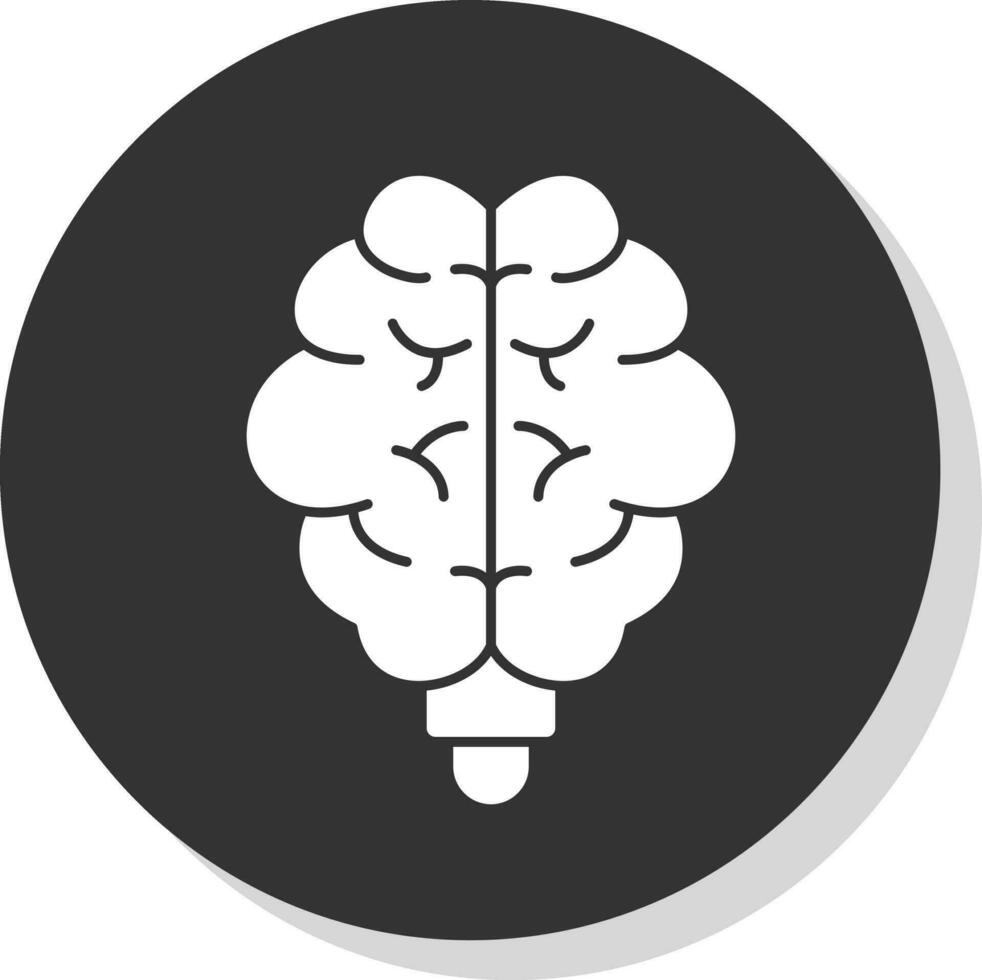 diseño de icono de vector de cerebro