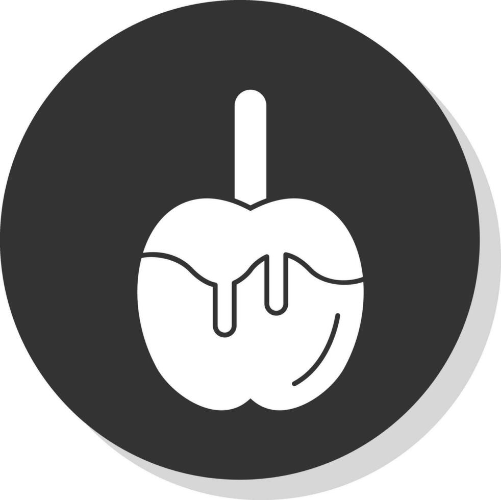 Caramel apple Vector Icon Design