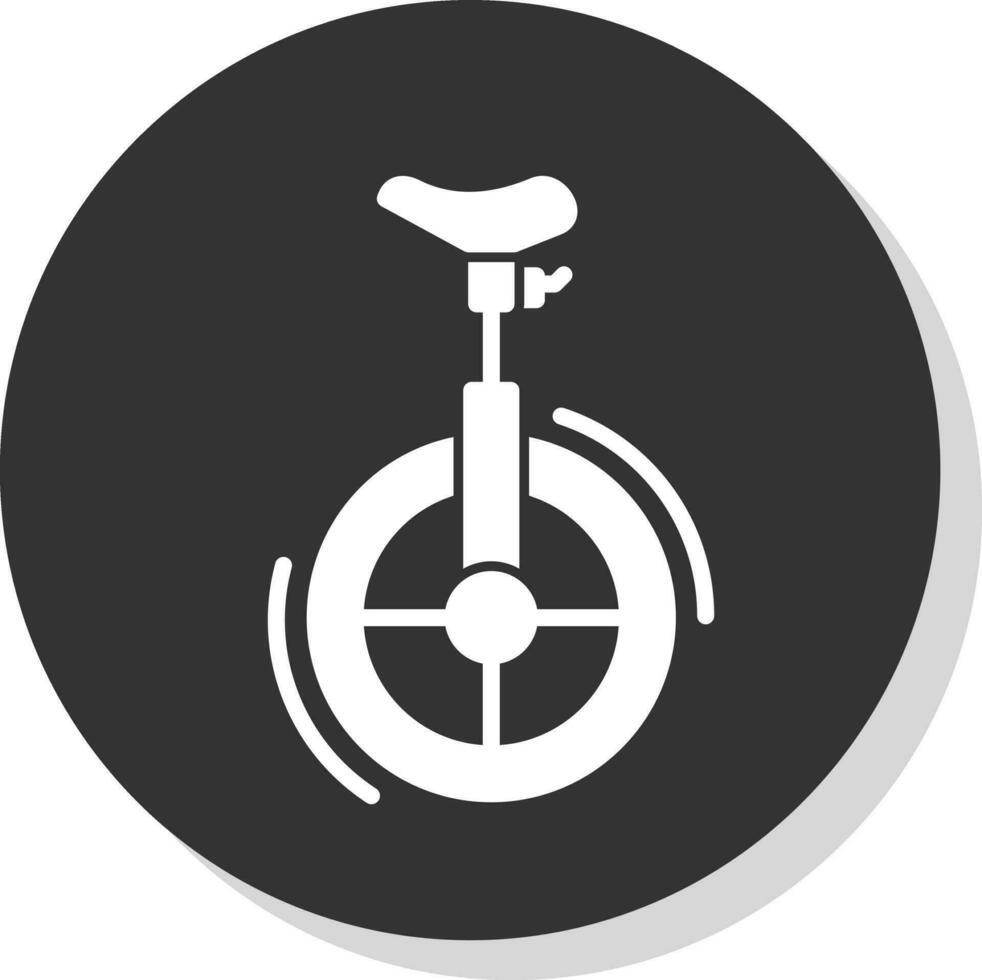 Unicycle Vector Icon Design