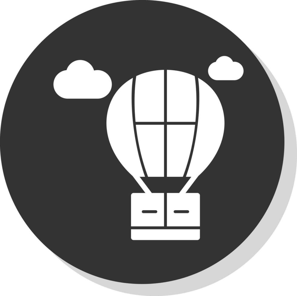 Hot air balloon Vector Icon Design