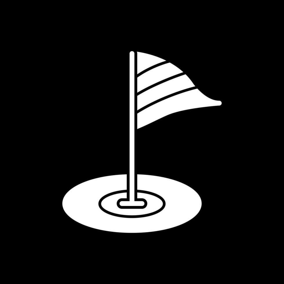 Golf flag Vector Icon Design