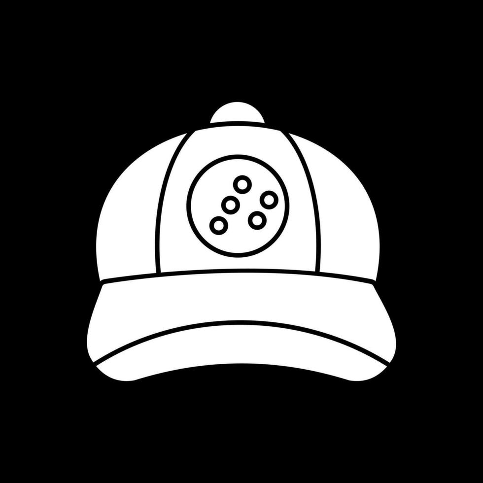 diseño de icono de vector de gorra de béisbol