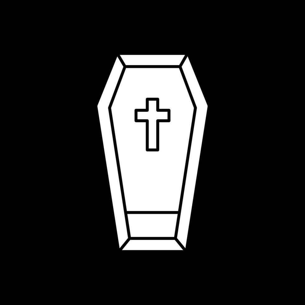 Coffin Vector Icon Design