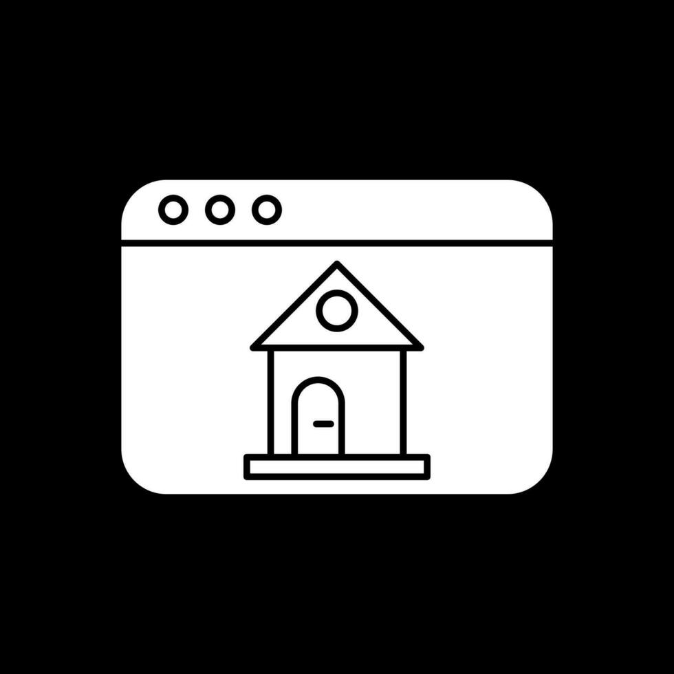 hogar página vector icono diseño