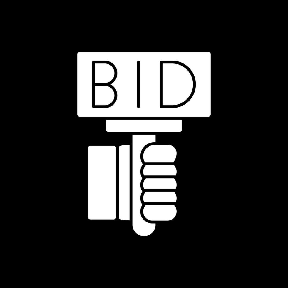 Bid Vector Icon Design