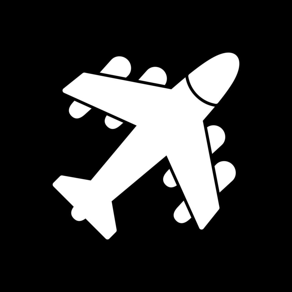 diseño de icono de vector de avión