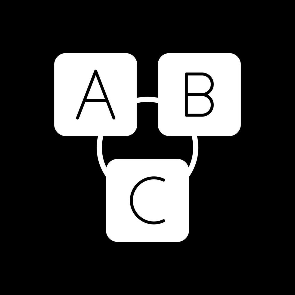 Abc block Vector Icon Design