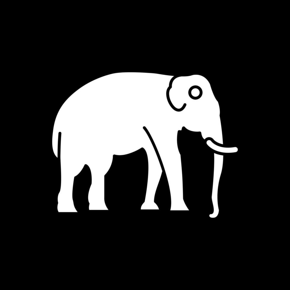 diseño de icono de vector de elefante