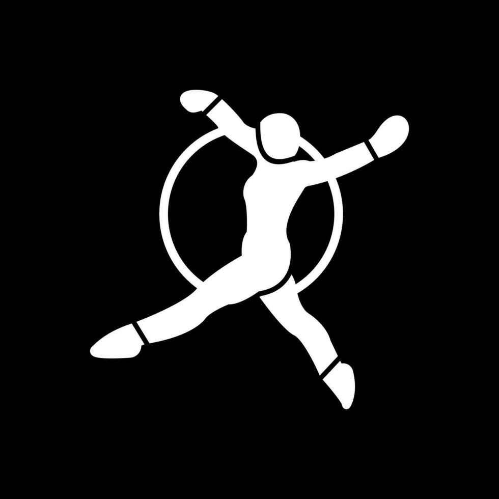 Trapeze artist Vector Icon Design