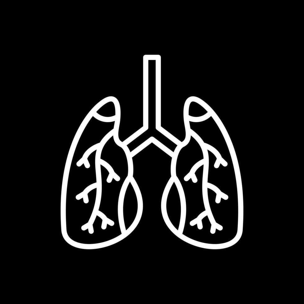 diseño de icono de vector de pulmones