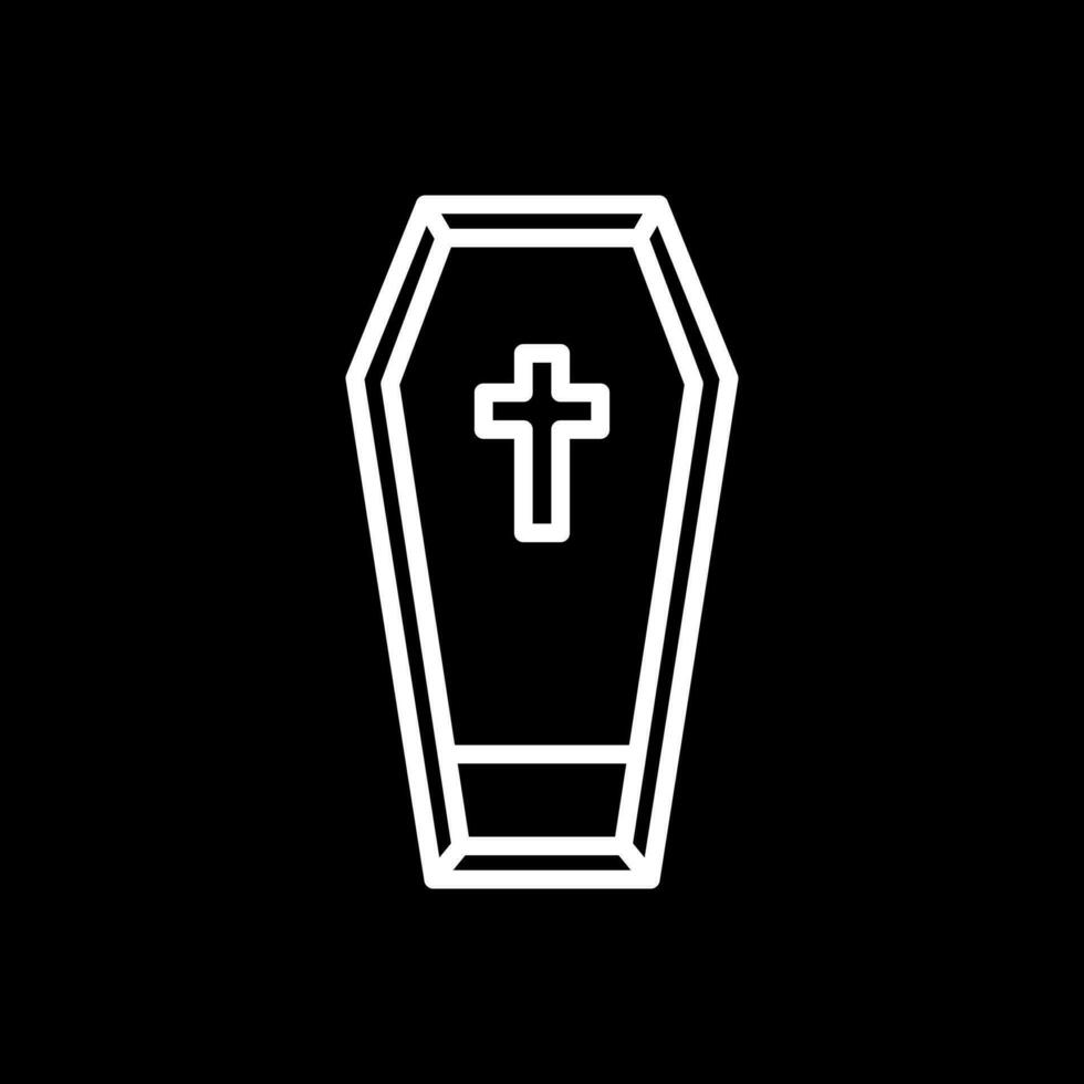 Coffin Vector Icon Design