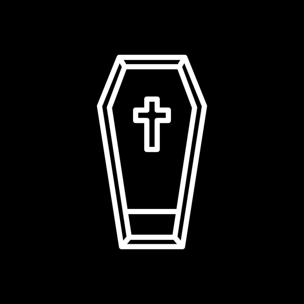 Coffin Vector Icon Design