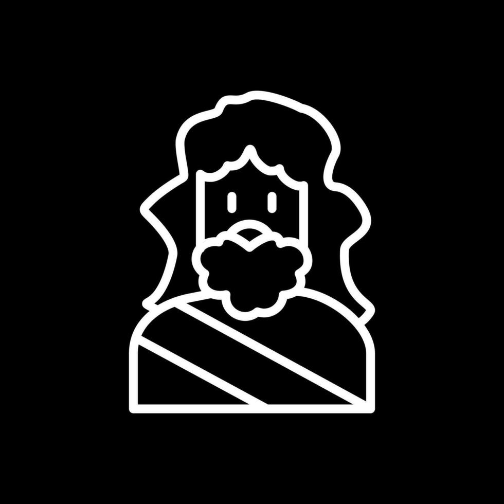 Zeus vector icono diseño