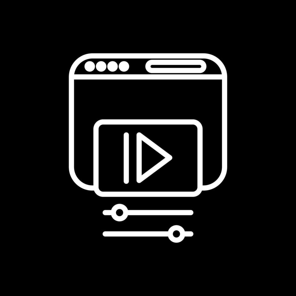 vídeo web vector icono diseño