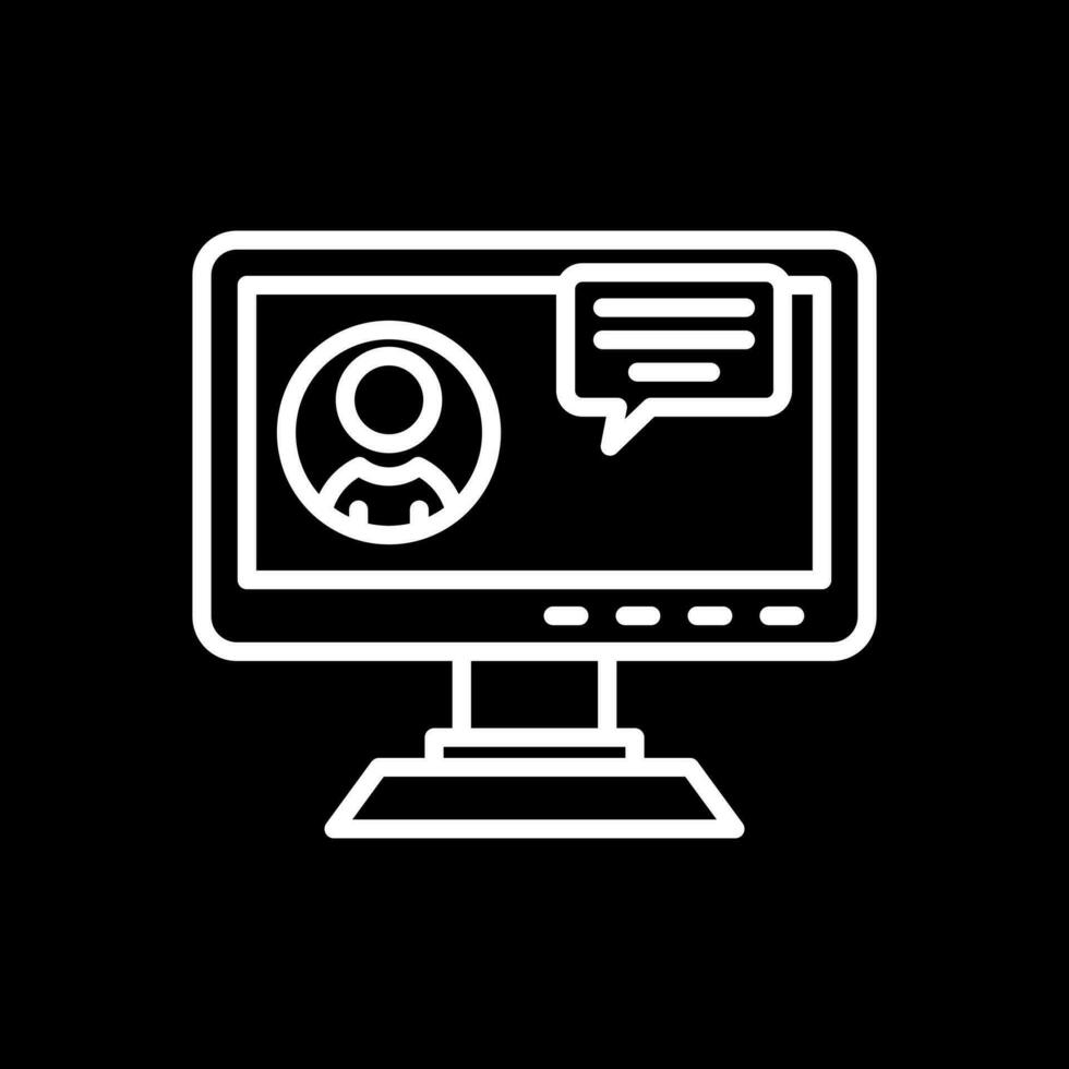 Video chat Vector Icon Design