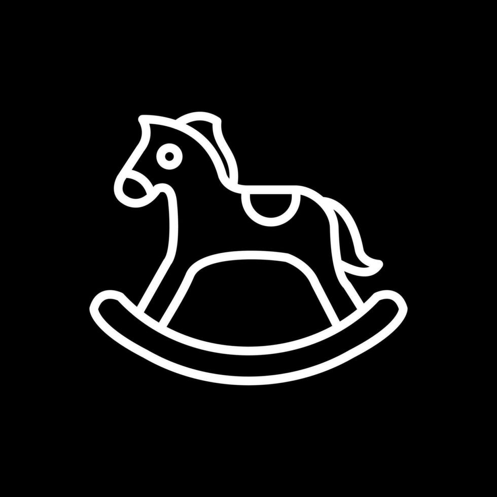 Rocking horse Vector Icon Design