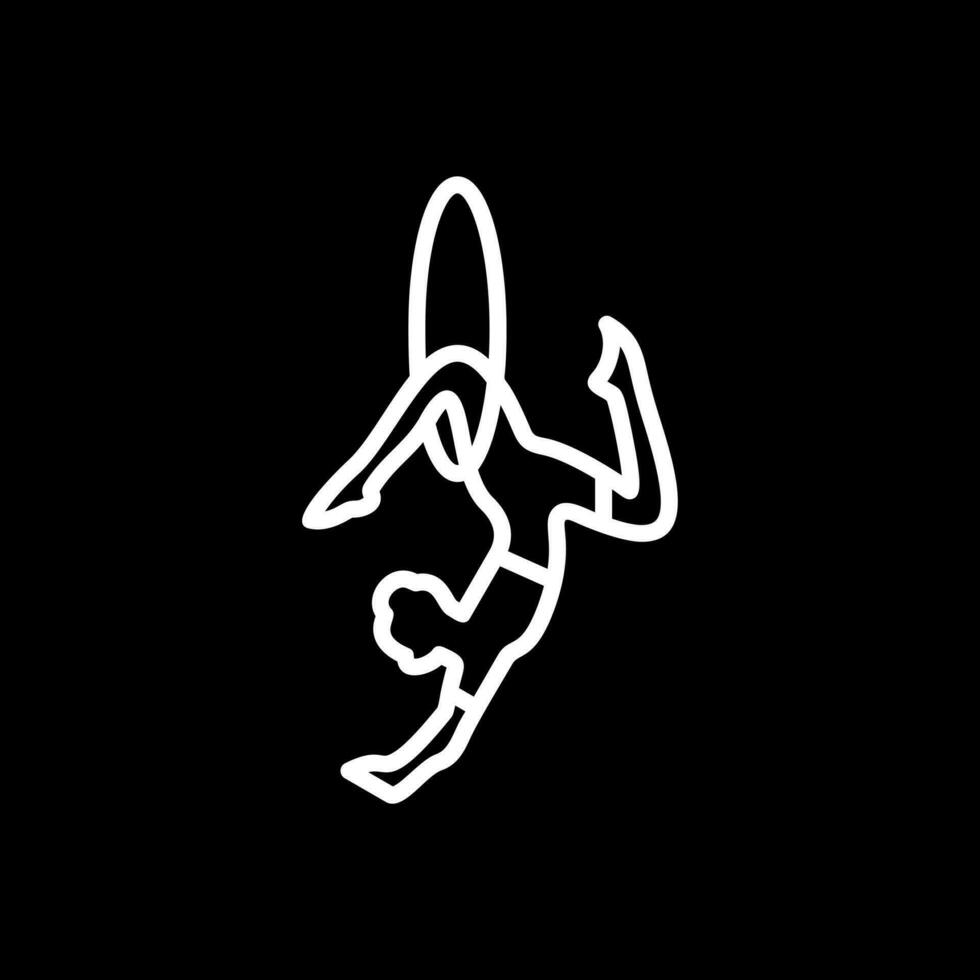 Trapeze artist Vector Icon Design